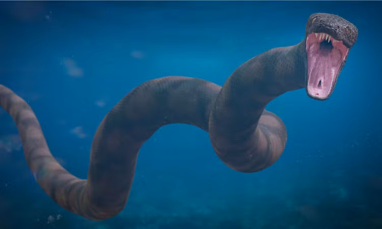 Không có vảy như rắn. Da Phlegethontia trơn láng, phù hợp với môi trường ẩm ướt. Ảnh: a-z-animals.com.