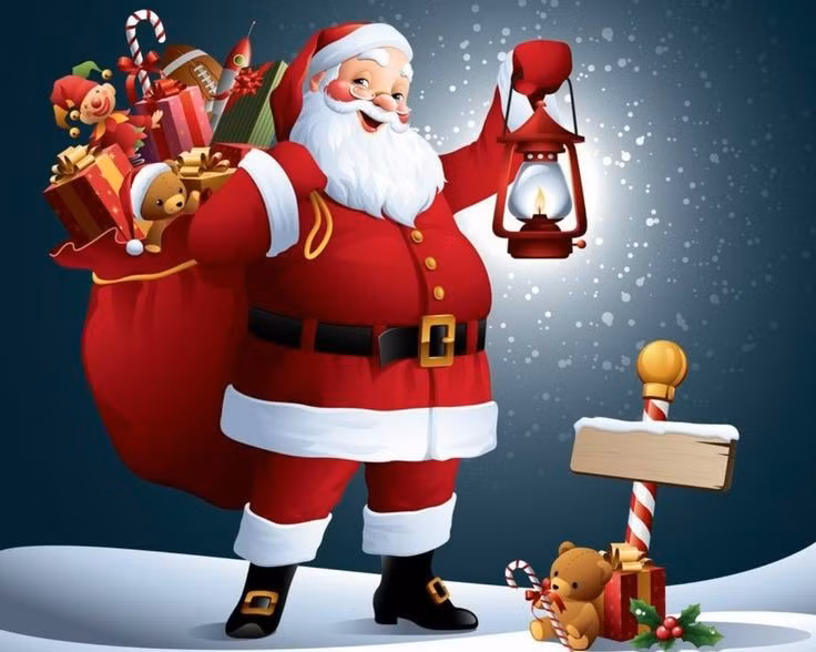 Nguồn gốc từ Thánh Nicholas của thế kỷ 4. Vị giám mục nổi tiếng vì lòng nhân ái và thói quen tặng quà bí mật cho người nghèo được xem là nền tảng quan trọng nhất của hình tượng Santa Claus. Ảnh: Pinterest.