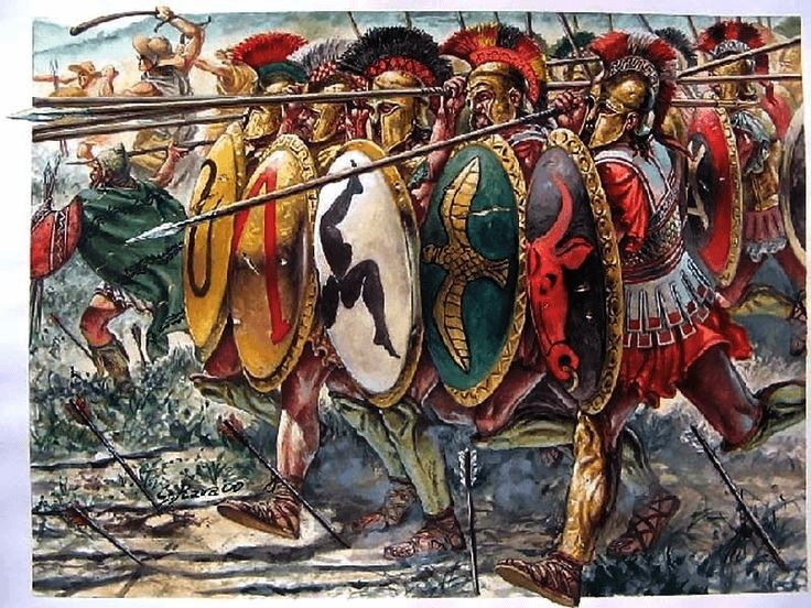 6. Socrates từng tham chiến. Nhà hiền triết Socrates có mặt trong trận Delium với tư cách lính hoplite, và được kể lại đã cứu bạn bè rút lui trong hỗn loạn. Ảnh: Pinterest.