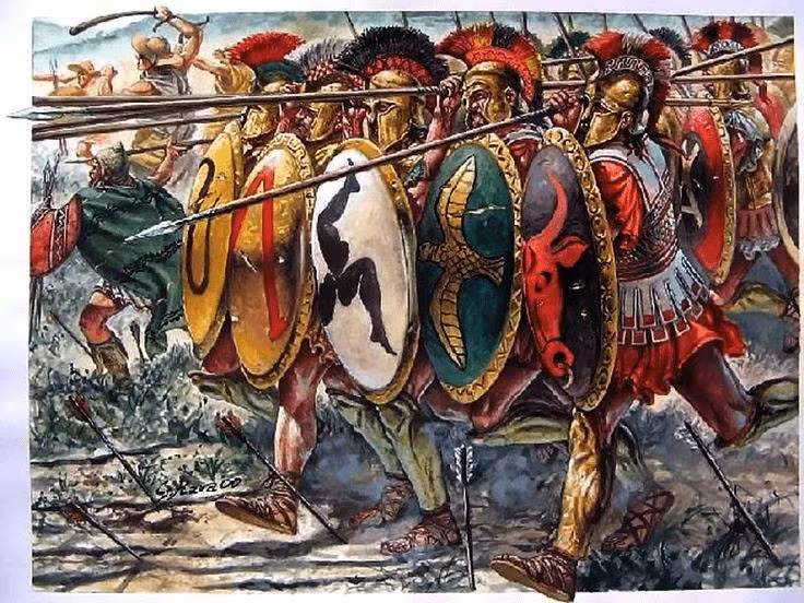 6. Socrates từng tham chiến. Nhà hiền triết Socrates có mặt trong trận Delium với tư cách lính hoplite, và được kể lại đã cứu bạn bè rút lui trong hỗn loạn. Ảnh: Pinterest.