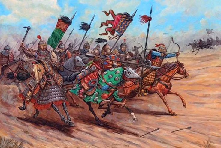 4. Người Mamluk sử dụng chiến thuật của chính quân Mông Cổ. Quân Mamluk đã học hỏi và vận dụng các chiến thuật tập kích giả và phục kích – vốn là đặc sản của người Mông Cổ – để đánh bại họ. Ảnh: Pinterest.