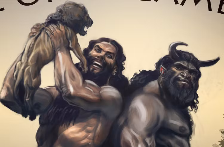 Khoảnh khắc thay đổi nhân cách. Nhờ Enkidu, Gilgamesh dần trở nên nhân hậu hơn, học cách thấu hiểu con người và ý nghĩa của tình bạn. Ảnh: afrikaiswoke.com.