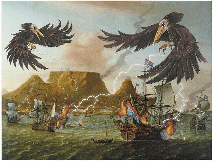 Biểu tượng của sức mạnh và hủy diệt. Impundulu đại diện cho sự cân bằng giữa sự sống (mưa) và cái chết (sét). Ảnh: nannaventer.co.za.