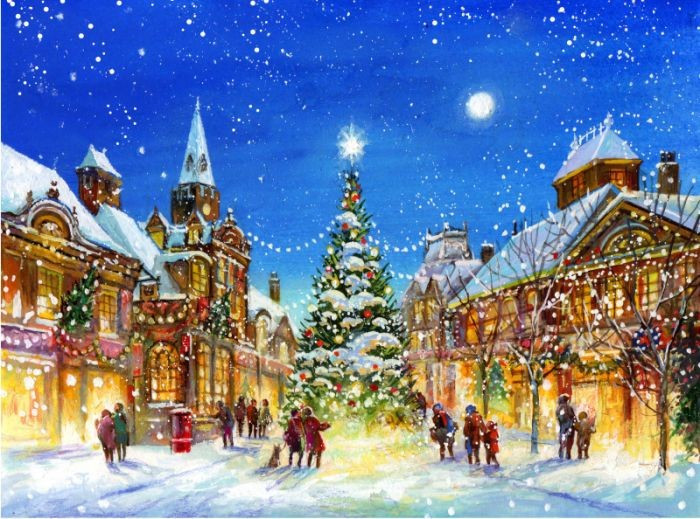 Carol of the Bells – cảm hứng từ âm nhạc dân gian Ukraine. Tác phẩm bắt nguồn từ bản nhạc “Shchedryk” của Mykola Leontovych năm 1914, sau được viết lời tiếng Anh và trở thành biểu tượng âm nhạc mùa Giáng sinh. Ảnh: Pinterest.