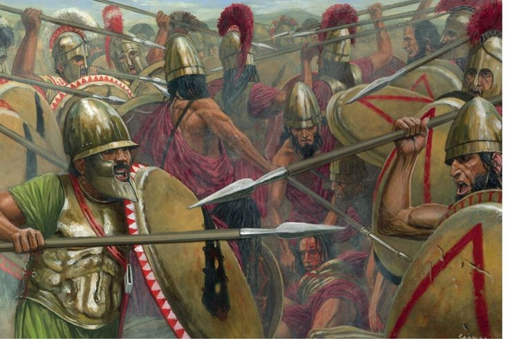 5. Sử dụng hỏa khí sơ khai. Theo Thucydides, Boeotia đã dùng một loại &quot;ngọn lửa phun&quot; thô sơ để đốt công sự gỗ của Athens, được xem là ứng dụng hiếm hoi của hỏa khí thời cổ đại. Ảnh: Pinterest.