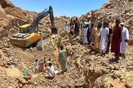 Sập mỏ vàng ở Sudan, gần 70 người tử vong