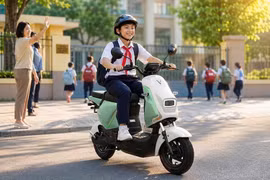 Chi tiết xe máy điện Vinfast Amio S2 cho học sinh chỉ 12 triệu đồng
