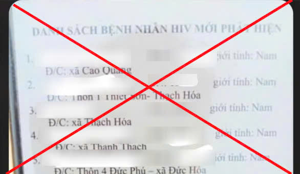 Danh sach benh nhan nhiem HIV o Quang Binh la thong tin bia dat