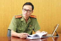 Trung tá, NCS Đào Trung Hiếu, chuyên gia nghiên cứu tội phạm học.