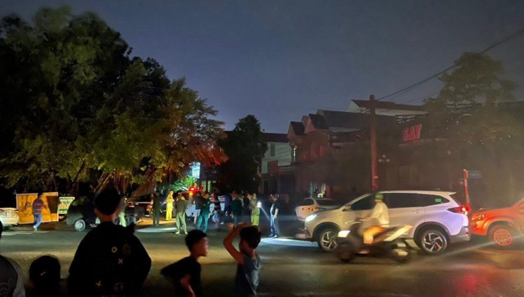 Hiện trường nơi xảy ra sự việc thương tâm. Ảnh baobinhduong