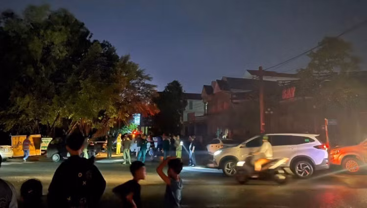 Hiện trường nơi xảy ra sự việc thương tâm. Ảnh baobinhduong