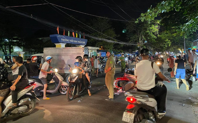 Hiện trường vụ tai nạn. Ảnh: Pháp luật TP.HCM