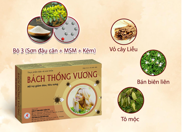 Bách Thống Vương - Sản phẩm giảm đau thảo dược hiệu quả cho người đau sau zona