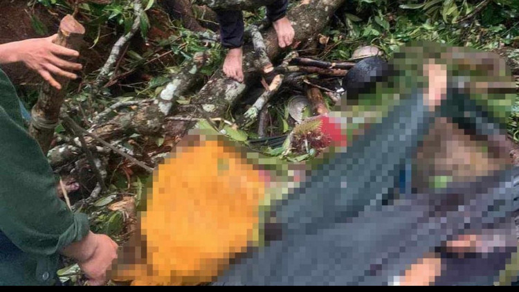 Hiện trường vụ tai nạn.