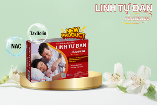 Linh Tự Đan Platinum - có con hạnh phúc vỡ òa giúp hỗ trợ điều trị buồng trứng đa nang, tăng cơ hội đậu thai