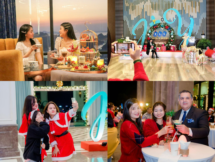 Những góc check-in lung linh cho du khách những bức ảnh ngập tràn màu sắc Giáng sinh.