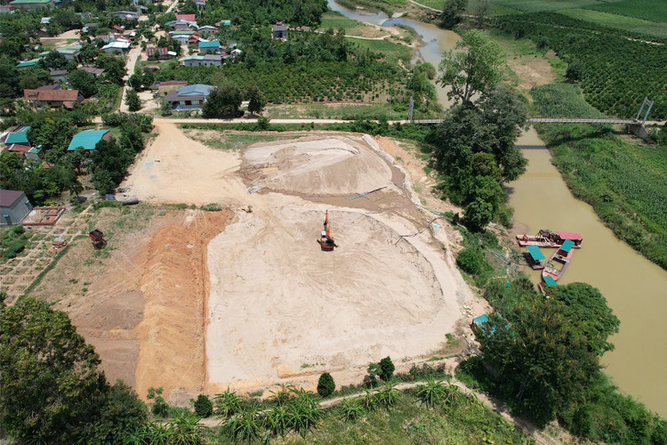 Công ty CP 484 vẫn chưa hoàn thiện, bổ sung đầy đủ các điều kiện hoạt động khai thác cát theo quy định.