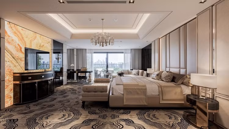 Không gian sống sang trọng tại khách sạn 6 sao có thể đáp ứng những yêu cầu khắt khe nhất của giới tinh hoa.