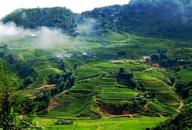 Mai Châu thu hút du khách cả 4 mùa quanh năm bởi vẻ đẹp mơ màng của núi rừng nơi đây, khí hậu mát mẻ ôn hoà, nét văn hoá thú vị cùng ẩm thực đa dạng. Bên cạnh những địa danh du lịch nổi tiếng, đến với Mai Châu du khách còn được đắm mình trong những cánh rừng bát ngát hoa đào, hoa mận trắng tinh khôi hay những cánh rừng hoa ban đẹp mộng mơ. Mai Châu nơi luôn yên bình, tĩnh lặng. Nơi giúp để bạn rời xa cái ồn ào của phố thị và hòa mình vào thiên nhiên núi rừng để tận hưởng phút giây thư giãn sau những ngày làm việc căng thẳng. Ảnh dulich24h