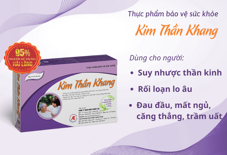 Kim Thần Khang giúp giảm trầm cảm, mất ngủ, lo âu - Thần kinh khỏe mạnh, tinh thần lên cao