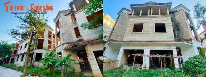 Không gian hiu quạnh trước những căn biệt thự bỏ hoang tại Khu đô thị Thiên đường Bảo Sơn.