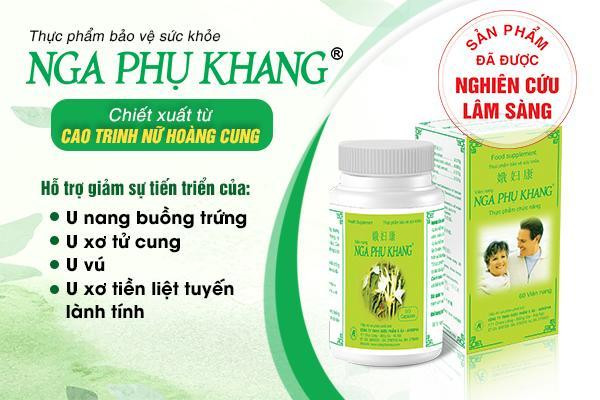 Nga Phụ Khang hỗ trợ giảm kích thước khối u, cải thiện triệu chứng của u xơ tử cung