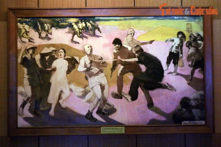 Bức tranh "Vụ án đồn Nọc Nạn", họa sĩ Nguyễn Cao Thương vẽ năm 1990, tái hiện hình ảnh kiên cường và sự hi sinh của người phụ nữ Nam Bộ thời đất nước bị thực dân Pháp đô hộ.