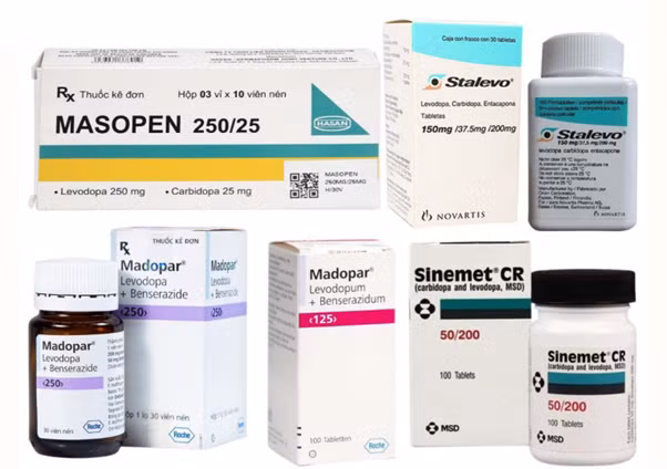 Các thuốc chứa hoạt chất levodopa điều trị parkinson đang được sử dụng hiện nay