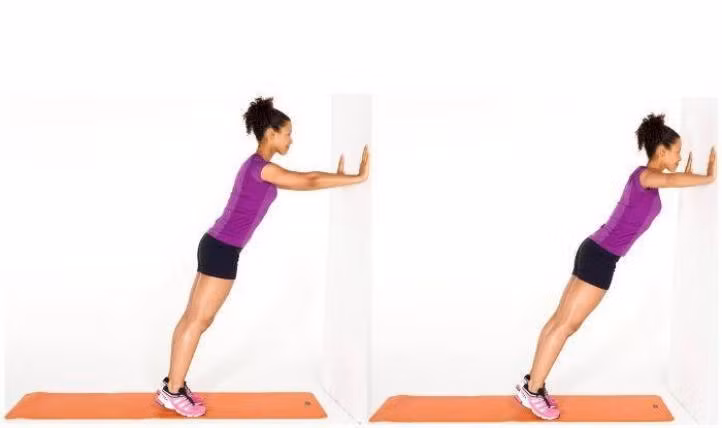 Bài tập chống đẩy với tường. Ảnh thethhao247