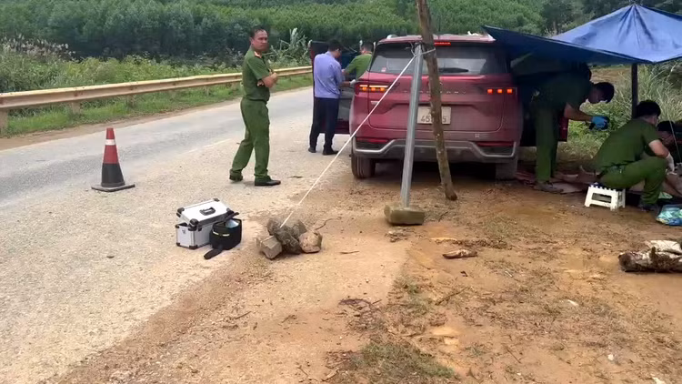 Hiện trường vụ tai nạn.