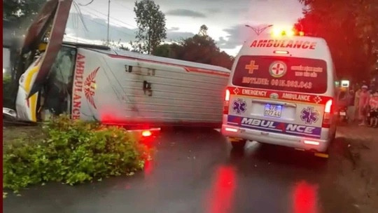 Hiện trường vụ tai nạn.