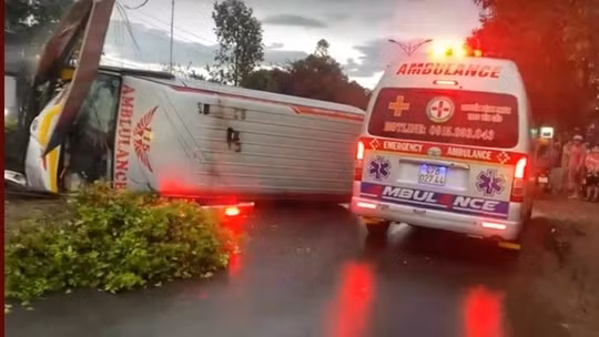 Hiện trường vụ tai nạn.