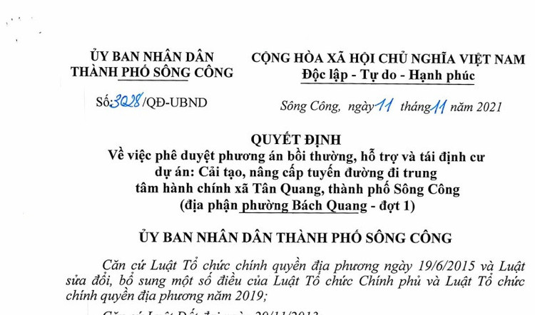 Quyết định 3028 ngày 11/11/2021