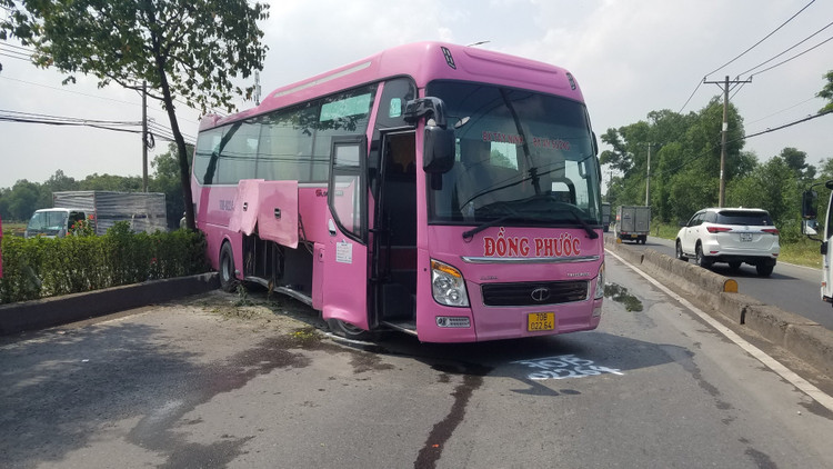 Hiện trường vụ tai nạn. Ảnh: Vietnamnet