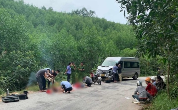 Hiện trường vụ tai nạn. Ảnh: VTC News