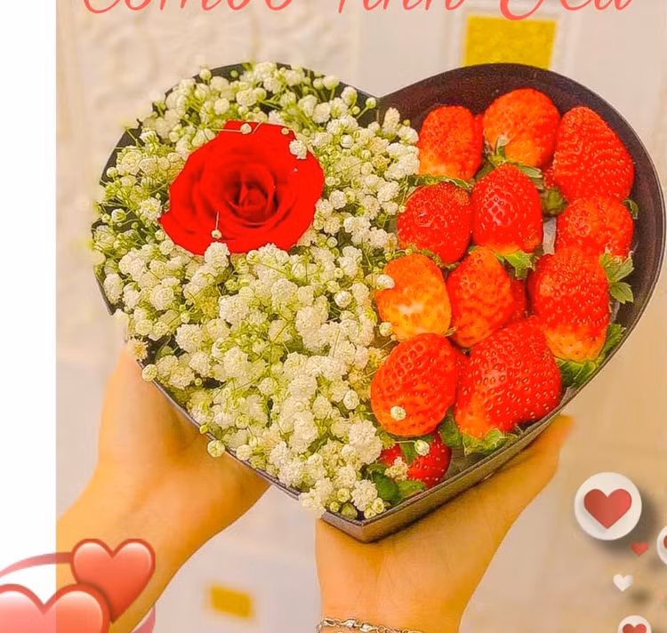 Nhiều mẫu quà tặng hoa kèm quả được kết hợp tạo nên sự độc đáo, đẹp mắt, và ngon miệng... trong Ngày quốc tế phụ nữ 8/3.