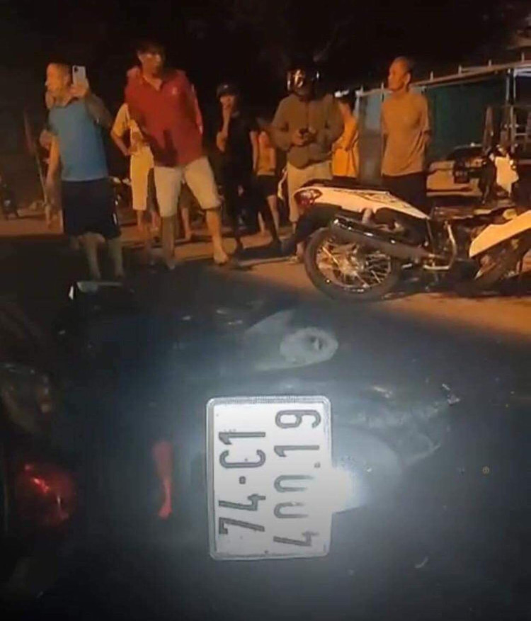 Hiện trường vụ tai nạn. Ảnh: Quảng Trị Online