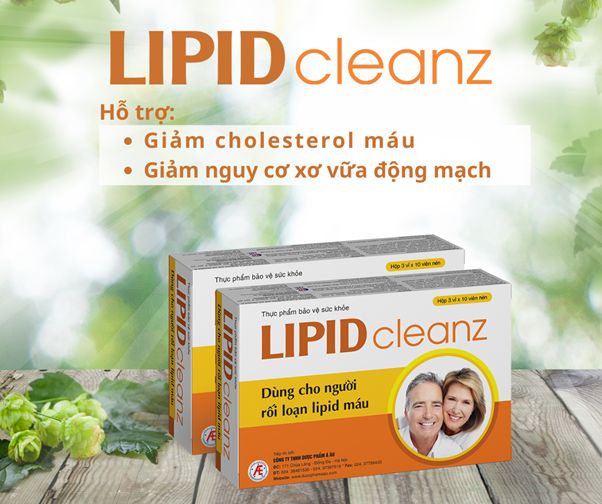 TPBVSK LIPIDcleanz - Giải pháp tối ưu cho người máu nhiễm mỡ