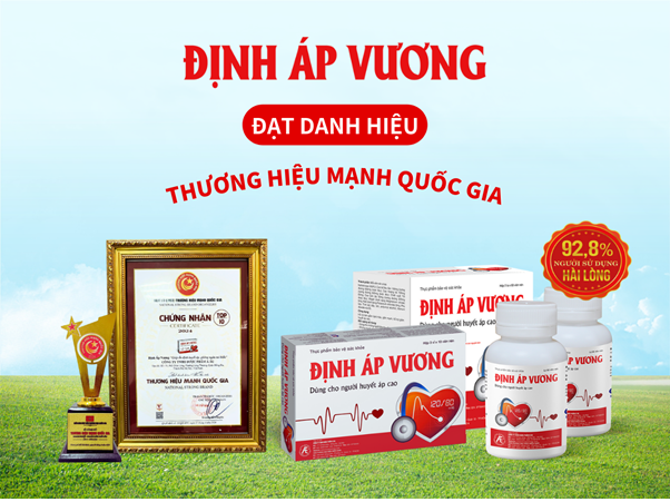 TPBVSK Định Áp Vương - Top 10 Thương hiệu mạnh Quốc gia