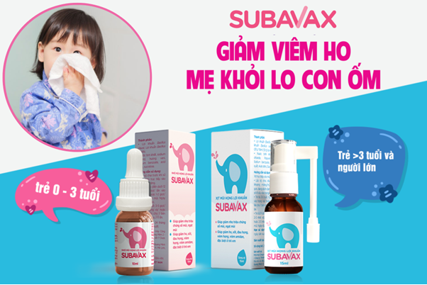 Subavax chứa hai chủng lợi khuẩn hô hấp phổ biến