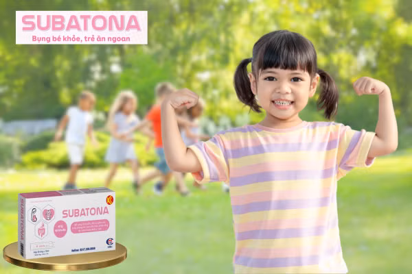 Subatona - Lợi khuẩn tiêu hóa 2 trong 1 giúp cải thiện rối loạn tiêu hóa ở trẻ
