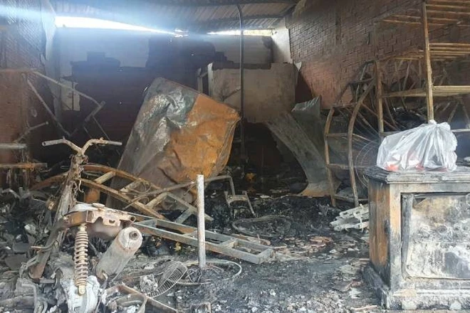 Cháy nhà tại Vĩnh Long làm 2 trẻ tử vong: Nguyên nhân chập điện từ sạc xe đạp