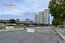Đường nối Phạm Hùng - Lê Đức Thọ dang dở gần 10 năm, nhếch nhác vì rác thải