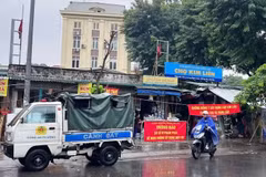 Chợ Kim Liên tạm dừng hoạt động để đảm bảo an toàn phòng cháy chữa cháy