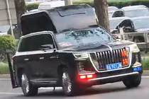 SUV Hongqi LS7 độ nóc trong đoàn hộ tống Tổng thống Trump ở Bắc Kinh