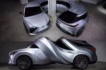 Lexus "chơi lớn" biến RZ thành hình tròn, RX hình xoắn ốc