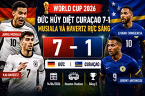 [INFOGRAPHIC] Đức hủy diệt Curaçao 7-1, Musiala và Havertz lập cú đúp