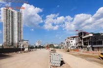 Vành đai 2,5 đoạn Cầu Giấy tăng tốc thi công chuẩn bị thông xe dịp 10/10