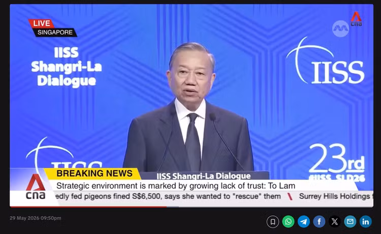 Phản ánh được Chanel News Asia thực hiện ngay sau khi Tổng Bí thư, Chủ tịch nước Tô Lâm phát biểu