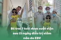 Bé trai 7 tuổi sốt kéo dài, co giật, phát hiện viêm não do EBV